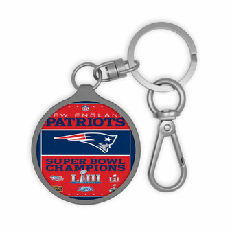 New England Patriots NFL Custom Keyring Tag Acrylic Keychain With TPU Cover