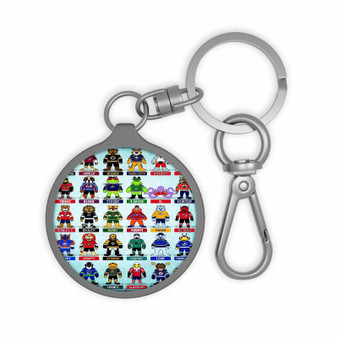 NHL Mascots Custom Keyring Tag Acrylic Keychain With TPU Cover