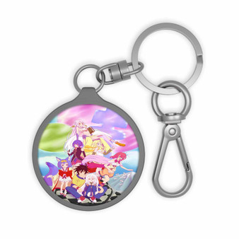 No Game No Life Apple Custom Keyring Tag Acrylic Keychain With TPU Cover