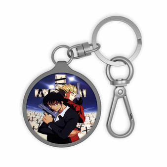 Trigun Anime Series Custom Keyring Tag Acrylic Keychain With TPU Cover
