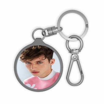 Troye Sivan Face Custom Keyring Tag Acrylic Keychain With TPU Cover