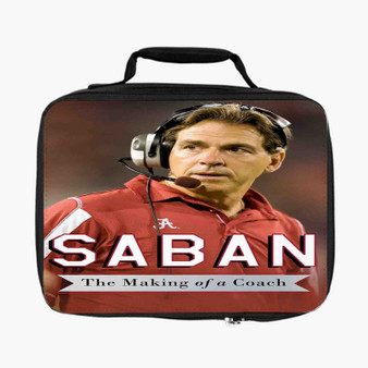 Nick Saban The Making of a Coach Custom Lunch Bag With Fully Lined and Insulated