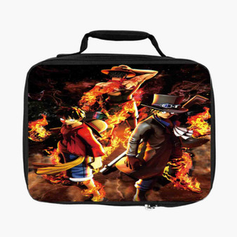 One Piece Burning Blood Custom Lunch Bag With Fully Lined and Insulated