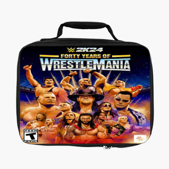 WWE 2k24 Wrestlemania Custom Lunch Bag With Fully Lined and Insulated