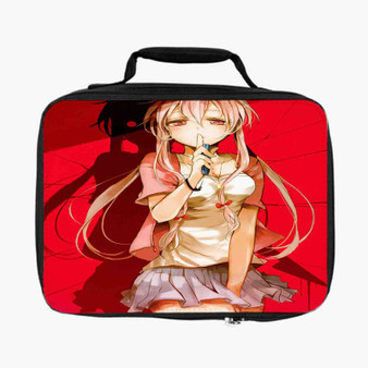 Yuno Gasai Future Diary Custom Lunch Bag With Fully Lined and Insulated