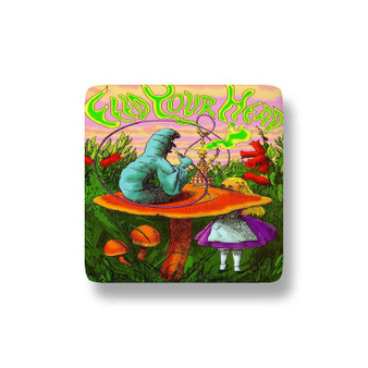 Alice in Wonderland Custom Porcelain Refrigerator Magnet Square