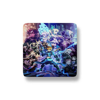 Armed Blue Gunvolt Custom Porcelain Refrigerator Magnet Square