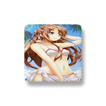 Asuna Sword Art Online Custom Porcelain Refrigerator Magnet Square