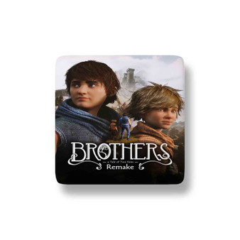 Brothers A Tale of Two Sons Remake Custom Porcelain Refrigerator Magnet Square