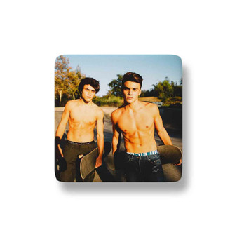 Dolan Twins Custom Porcelain Refrigerator Magnet Square