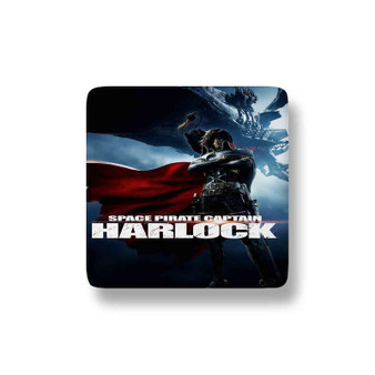 Harlock Space Pirate Custom Porcelain Refrigerator Magnet Square