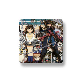 Jubei chan The Ninja Girl Custom Porcelain Refrigerator Magnet Square