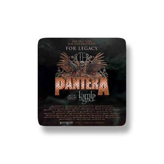 Pantera For Legacy Tour Custom Porcelain Refrigerator Magnet Square