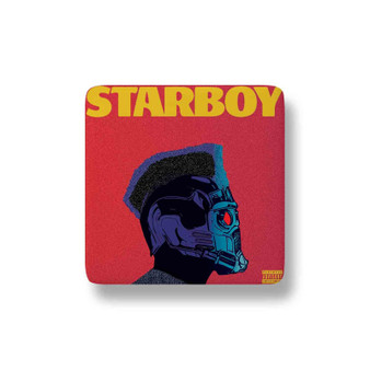 The Weeknd Starboy Custom Porcelain Refrigerator Magnet Square