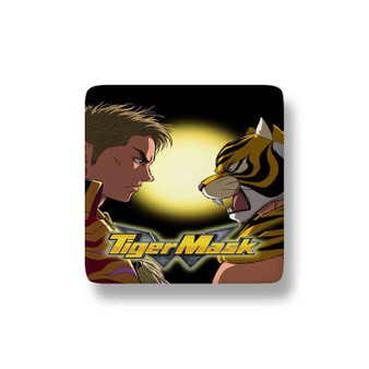 Tiger Mask W Custom Porcelain Refrigerator Magnet Square