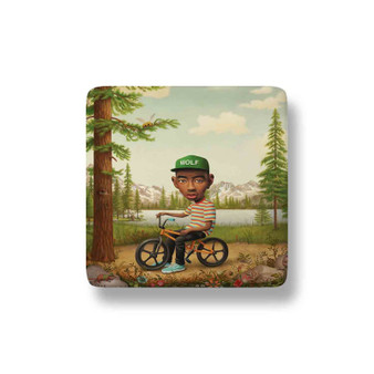 Tyler the Creator Wolf Custom Porcelain Refrigerator Magnet Square