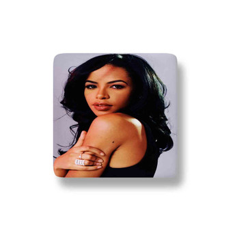 Aaliyah Custom Porcelain Refrigerator Magnet Square