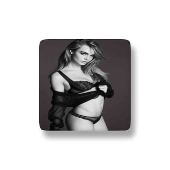 Cara Delevingne Beauty Custom Porcelain Refrigerator Magnet Square