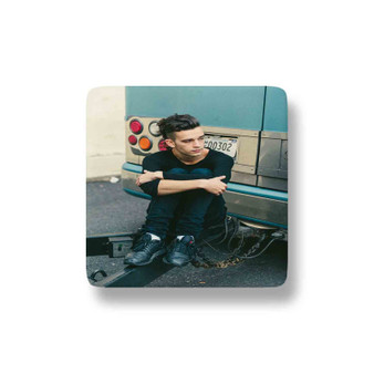 Matty Healy The 1975 Custom Porcelain Refrigerator Magnet Square