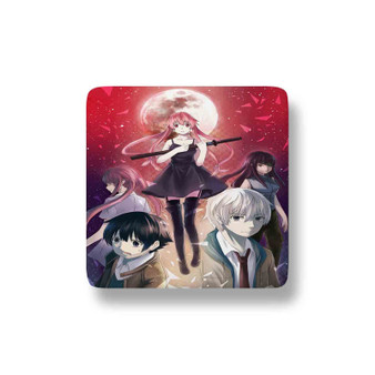 Mirai Nikki Custom Porcelain Refrigerator Magnet Square