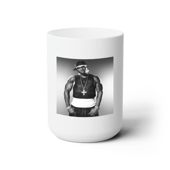 50 Cent White Ceramic Mug 15oz With BPA Free