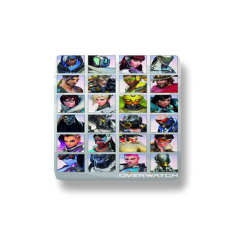 Overwatch Characters Custom Porcelain Refrigerator Magnet Square