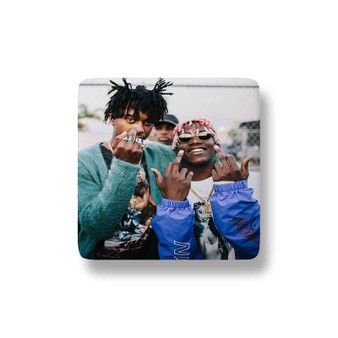 Playboi Carti and Lil Yachty Custom Porcelain Refrigerator Magnet Square