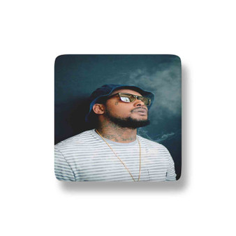 School Boy Q Custom Porcelain Refrigerator Magnet Square