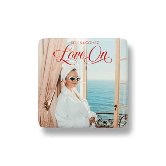 Selena Gomez Love On Custom Porcelain Refrigerator Magnet Square