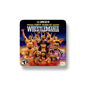 WWE 2k24 Wrestlemania Custom Porcelain Refrigerator Magnet Square