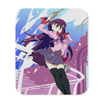 Bakemonogatari Custom Gaming Mouse Pad Rectangle Rubber Backing