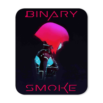 Binary Smoke Custom Gaming Mouse Pad Rectangle Rubber Backing