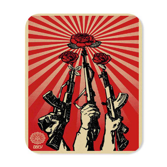 Guns and Roses Obey Giant Custom Gaming Mouse Pad Rectangle Rubber Backing