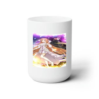 Asuna Kirito Sword Art Online White Ceramic Mug 15oz With BPA Free