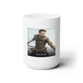Atreus God Of War Ragnarok White Ceramic Mug 15oz With BPA Free