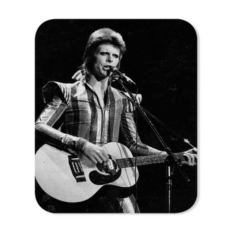 David Bowie Guitar Custom Gaming Mouse Pad Rectangle Rubber Backing