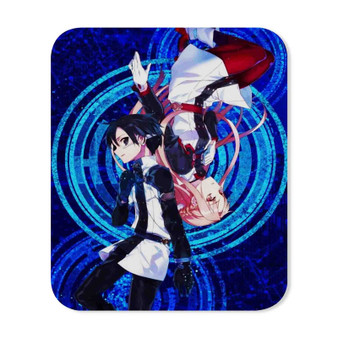 Kirito and Asuna Sword Art Online Movie Ordinal Scale Custom Gaming Mouse Pad Rectangle Rubber Backing