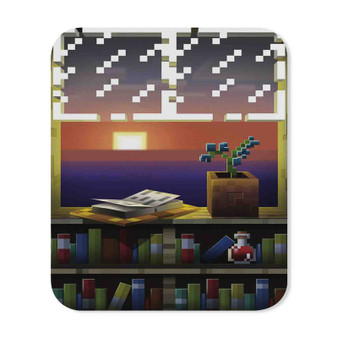 Minecraft Window Custom Gaming Mouse Pad Rectangle Rubber Backing