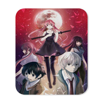 Mirai Nikki Custom Gaming Mouse Pad Rectangle Rubber Backing