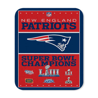 New England Patriots NFL Custom Gaming Mouse Pad Rectangle Rubber Backing