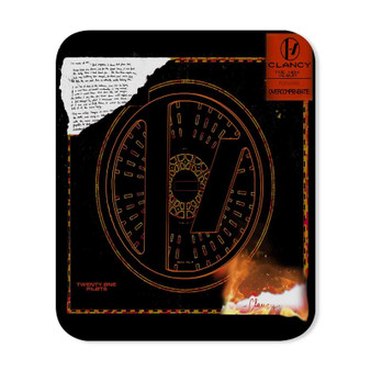 Twenty One Pilots Overcompensate Album Custom Gaming Mouse Pad Rectangle Rubber Backing