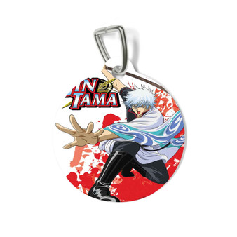 Gintama Custom Pet Tag Round Coated Solid Metal for Cat Kitten Dog