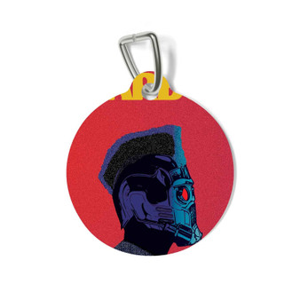 The Weeknd Starboy Custom Pet Tag Round Coated Solid Metal for Cat Kitten Dog