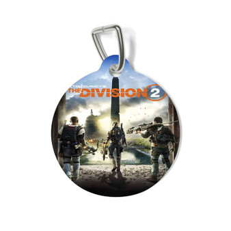 Tom Clancy s The Division 2 Custom Pet Tag Round Coated Solid Metal for Cat Kitten Dog