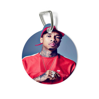 Tyga Custom Pet Tag Round Coated Solid Metal for Cat Kitten Dog