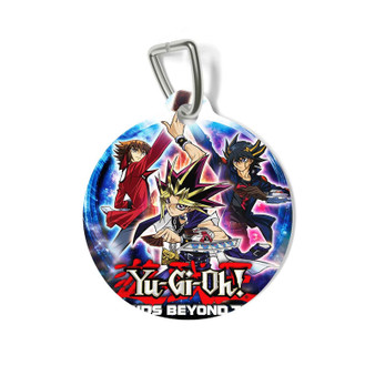 Yu Gi Oh Bonds Beyond Time Custom Pet Tag Round Coated Solid Metal for Cat Kitten Dog