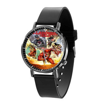 Justice League The Flashpoint Paradox Custom Quartz Watch Black With Gift Box