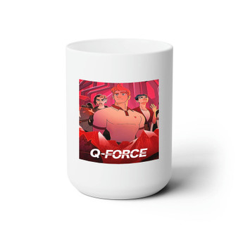 Q Force White Ceramic Mug 15oz With BPA Free