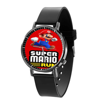 Super Mario Run Custom Quartz Watch Black With Gift Box