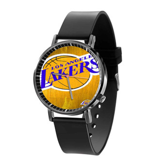 LA Lakers NBA Custom Quartz Watch Black With Gift Box